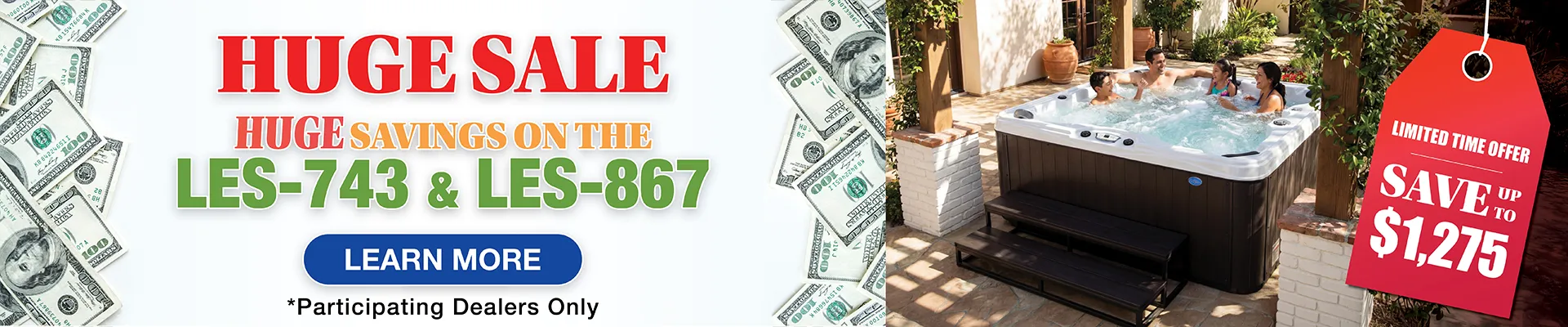 Calspas hot tub being used in a family setting - Latham